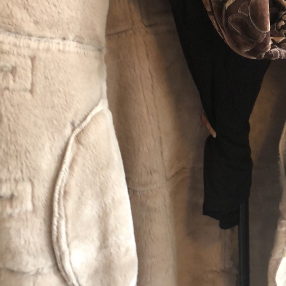 Fu Da New York Full Length Coat | Beautiful Faux Suede/Fur inside Coat. Size L - Picture 6 of 7